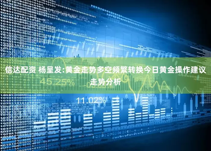 信达配资 杨呈发:黄金走势多空频繁转换今日黄金操作建议走势分析